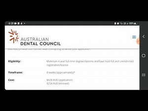 Initial assessment for Australian Dental Council Exam (ADC Exam)