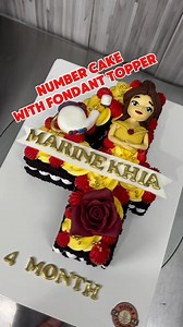 12K views · 165 reactions | Princess Belle Number Cake | Fondant Topper #fypageシ #BHD #whippit #cakedecoration #cakestagram | Dizon's Cake Corner | Facebook
