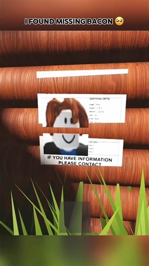 I found missing bacon 😞 #roblox #amazingroblox #robloxmemes
