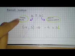 Expresión binómica de números complejos