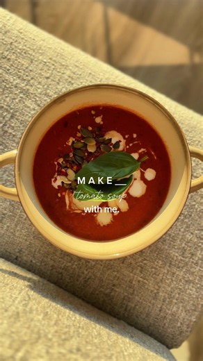 Comforting tomato soup recipe with fresh ingredients