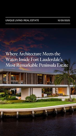 At the meeting point of architecture and water, this $49,995,000 peninsula estate transforms Fort Lauderdale’s skyline with a floating cantilever design and 740 feet of private waterfront. Experience South Florida’s most exclusive gated enclave — where modern artistry, engineering, and coastal living converge. Discover more via this link: https://www.jamesedition.com/real_estate/fort-lauderdale-fl-usa/516-mola-ave-fort-lauderdale-fl-15569634 _____________________________ 6 Beds · 9 Baths · 9,995