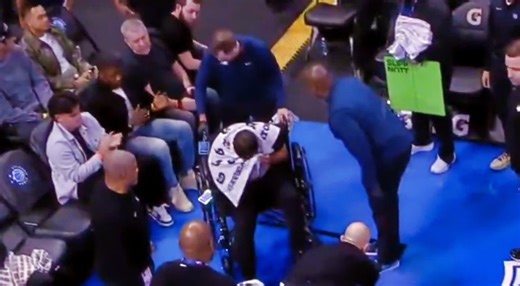 Referee Bill Kennedy Suffers Injury in Magic vs. 76ers Game, Gets Wheeled Off the Court [VIDEO]