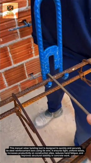 Rebar Twisting Tool – Fastest Way to Tie Rebar | Construction Hack