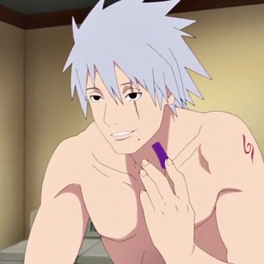 Who else gets excited to see his face 😳 #kakashi #kakashihatake #sukea #naruto #anime #นารูโตะ #คาคาชิ