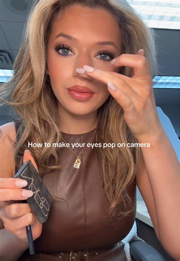 Makeup tips from a TV News Anchor 💄🩵 #makeup #makeuptutorial