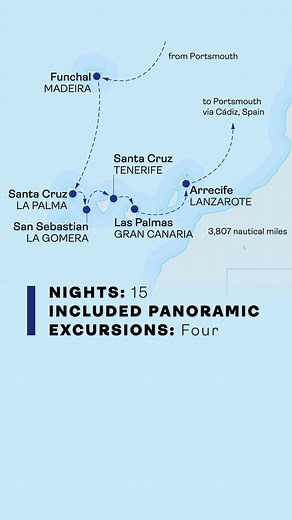 Join Spirit of Adventure's 15-night cruise to the subtropical warmth of the Canaries, exploring Funchal and Cádiz along the way. | Saga Cruises