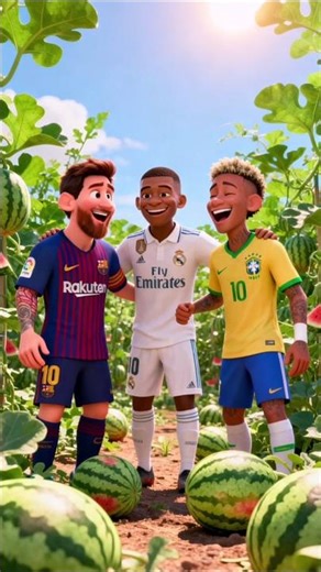 Watermelon Challenge: The hilarious adventure of Messi and the rest!
