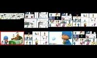 Mix of 8 videos from youtube : Pocoyo 182 episodes at the same time