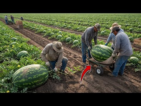 The World's Largest Watermelon Farm – How They Grow Watermelons from Seed to Harvest