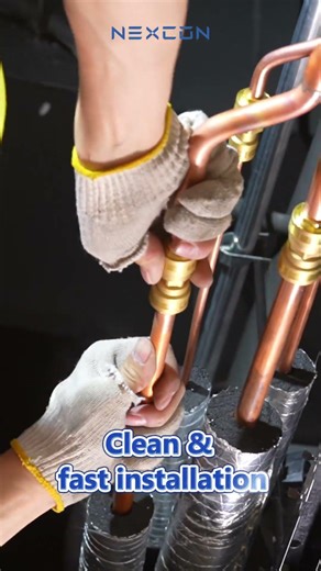 No Fire HVACR Installation | Nexcon Braze-Free Connection #copperfittings #hvacr