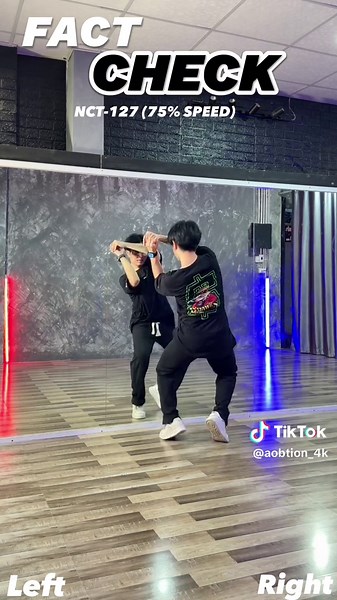 NCT127 Fact Check Dance Tutorial at 75% Speed