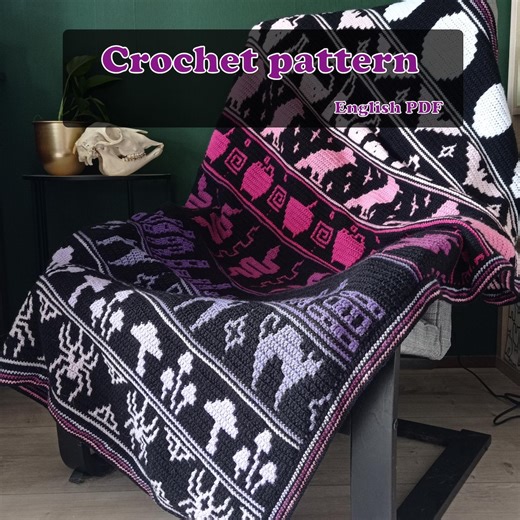 Witchcraft - Overlay Mosaic Crochet Blanket Pattern - PDF Pattern (english) - Etsy
