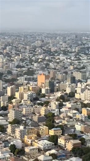 An aerial view of Mogadishu showing the city’s ongoing development and new construction. #MogadishuIsRising | Said Ibrahim Hussein