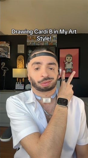 Drawing CARDI B in MY ART STYLE!