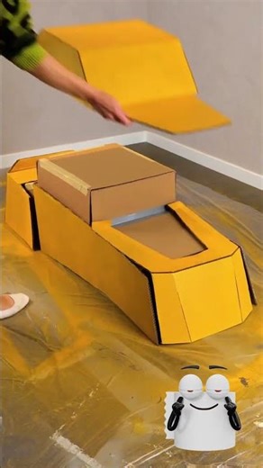 Craft Your Spook-tacular Robot from Cardboard! 🤖📦✨ #DIYProjects