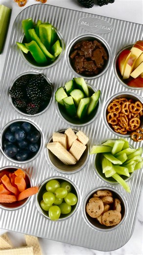 19 reactions | Our 12 Cup Muffin Pan makes it easy to whip up a quick after-school snack tray that everyone will love. Sweet, savory, or a mix of both, there’s a spot for every craving! 療 https://www.usapan.com/12-cup-muffin-pan-1200mf #BackToSchoolBaking #USAPan | USA Pan | Facebook