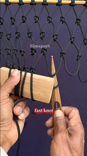 quick knot for making nets #knot #net