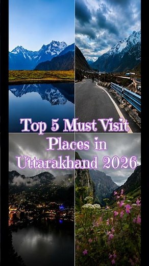 Top 5 Best Places to Visit in Uttarakhand 2026 🏔️ | Hidden Gems & Tourist Attractions