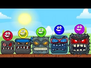 Red Ball - Yellow Ball - Green Ball - Blue Ball - Purple Ball - All Bosses Gameplay Volume 1,2,3,4,5