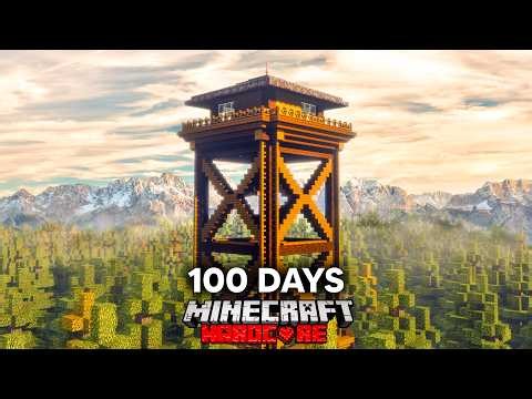 I Survived 100 Days In The Wilderness In Hardcore Realistic Minecraft.