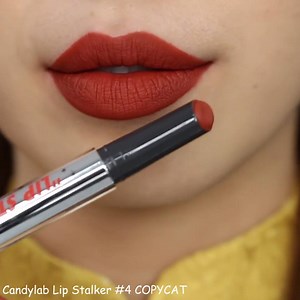 1.5K reactions · 87 shares | Candylab Lip Stalker #4 COPYCAT -đỏ nâu ánh cam ấm áp, siêu xinh. Là thỏi son chống trôi nên Tết này bạn có thể thoải mái ăn uống nếu sở hữu được em ấy. ➡️ https://bit.ly/2GvsgJd #tgsf #candylab #sonbam #lips #makeup #kbeauty | thegioiskinfood.com | Facebook
