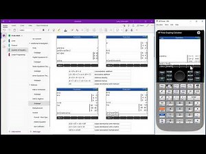 HP Prime Onenote Matrix Algebra
