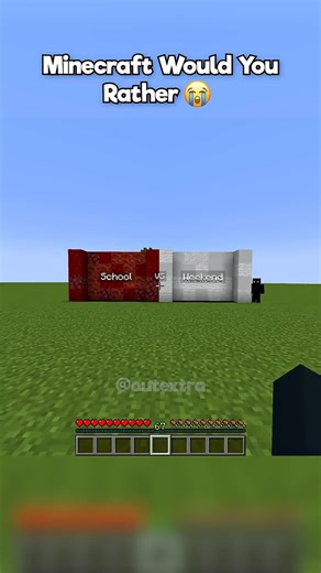 Minecraft Would You Rather: School vs. Weekend