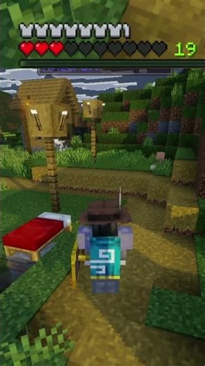 Lava Bath #vibrantvisuals #minecraftsurvival #bedrock