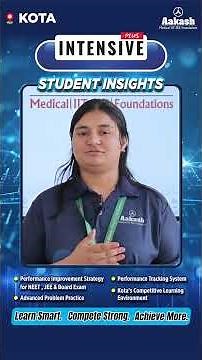 Intensive Plus: Student Insights | Aakash Institute | Kota #neetpreparation #jeepreparation