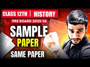 Pre Board 2025-26 Sample Paper Class 12 History || Sample Paper Of History Class 12 For Pre Board