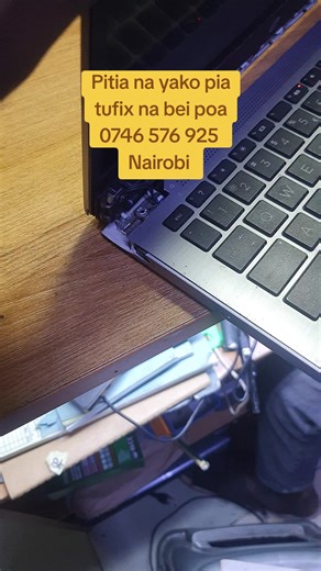 Tired of using a broken laptop , visit our shop for fixing as you wait . ##nairobitiktokers #laptops #fyp #fypシ #nairobikenya
