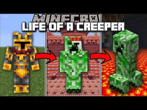 Minecraft LIFE OF A CREEPER MOD / FIGHT AND BLOW UP TNT AS A CREEPER!! Minecraft