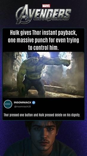 The Avengers (2012), Hulk Gives Thor Instant Payback with One Huge Punch for Trying to Control Him