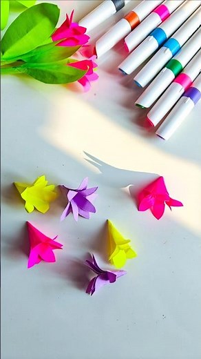 EASY Paper Flower Tutorial for Beginners 🌸 #Crafts