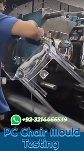 19K views · 8.9K reactions | Polycarbonate Chair Mould Testing  awesome clarity and strength like steel. For any plastic mould feel free to contact us #plasticmould #polycarbonatechair #chairmould #injectionmoldingmachine | HassanPlas | Facebook
