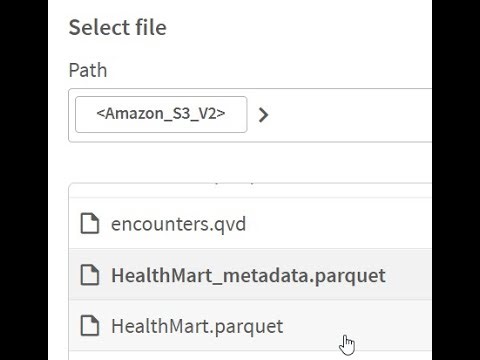 Storing To Parquet with Qlik Sense