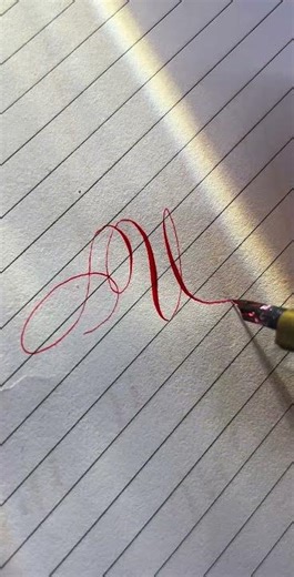Penmanship - Artistic lettering method: The capital U #short