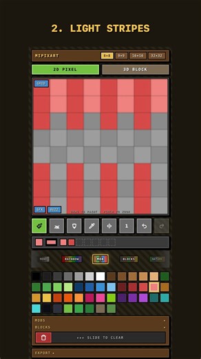 How to draw a TNT block in 8x8 pixel art (4 steps) | MiPixArt