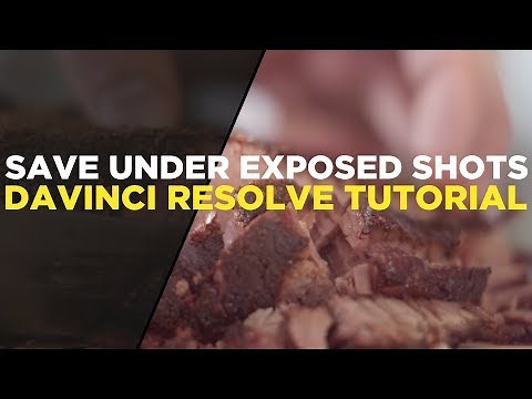How To Fix Under Exposed Shots In Davinci Resolve 15