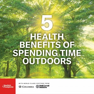 In honor of #EarthDay, #NYPWeillCornell psychologist Dr. Susan Evans shares how spending time outdoors can be good for everything from your bones to your mental health. Read more about the benefits of getting outside: https://nyphosp.co/3oAAHcZ Columbia University Irving Medical Center, Weill Cornell Medicine | NewYork-Presbyterian Hospital