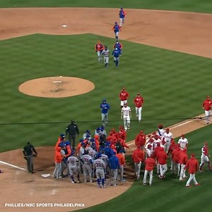 1.2M views · 7.9K reactions | Benches cleared in the eighth inning between the New York Mets and Philadelphia Phillies. | SportsCenter | Facebook