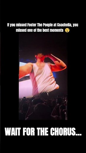 This Foster The People moment gave me chills... 🤯(PUMP UP KICKS) ⁨‪@FosterThePeople‬