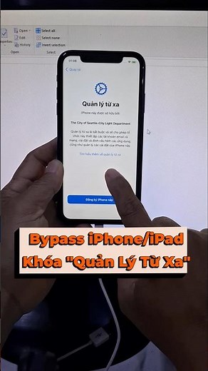 Cách bỏ qua "Quản Lý Từ Xa" tất cả iPhone/iPad #remote_management