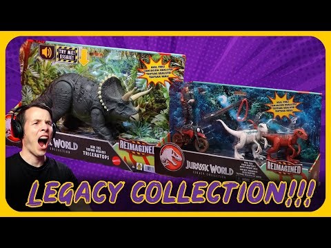 Just Announced! Jurassic World Legacy Collection Triceratops and Reimagined Velociraptor Moto Pack