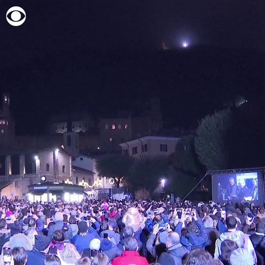 213K views · 16K reactions | The world’s largest Christmas Tree by the Guinness Book of Records was lit up Wednesday in the Italian town of Gubbio. The record-breaking tree is 2,460 feet high, 1,476 feet wide and took 5.2 miles of cables to light up. | CBS News | Facebook