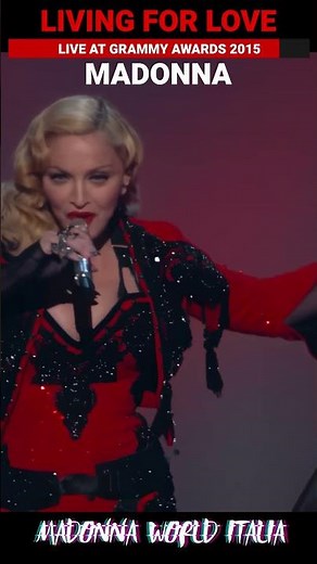 Madonna Living for Love LIVE at the Grammy Awards 2015 Part.1 Remastered 4K #madonna #rebelheart