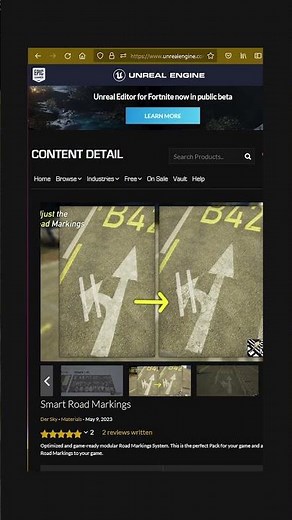 Straßenmakierungen leicht gemacht | Smart Road Markings | -15% - Unreal Engine - #Shorts