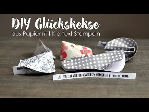 DIY Glückskekse aus Papier | Tutorial