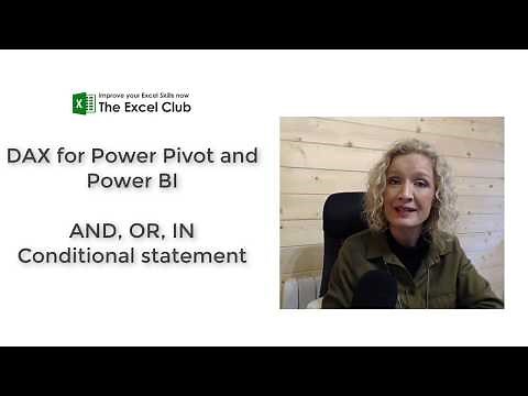 Conditional Statements in DAX - AND &&, OR || and IN - Power Pivot and Power BI